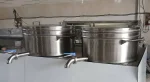 دیگ برنج صنعتی استیل تک جداره